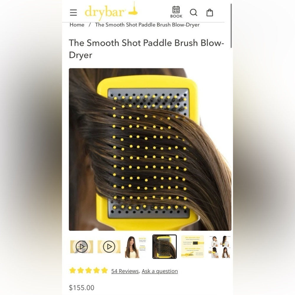 Drybar The Smooth Shot Paddle Brush Blow Dryer. - Picture 5 of 8